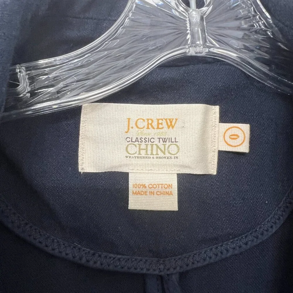 J. Crew Classic Twill Chino double breasted women's jacket size 0 - Picture 6 of 8